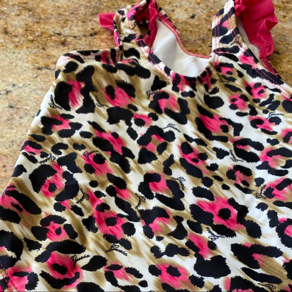 Guess Ruffled leopard one piece bathing suit - Picture 2 of 4